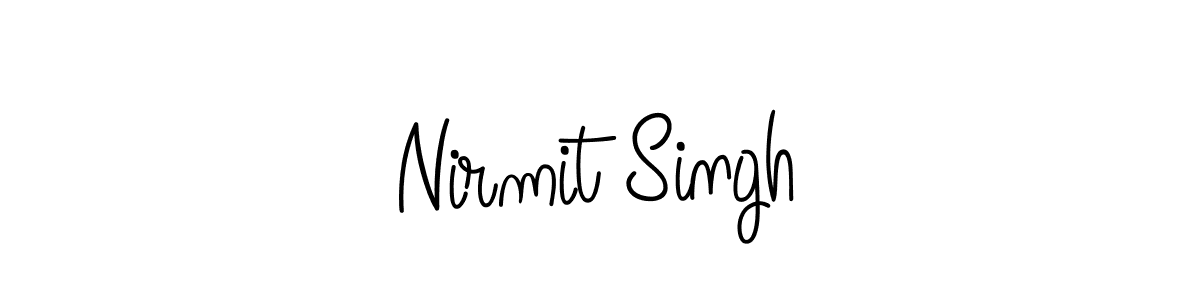 Create a beautiful signature design for name Nirmit Singh. With this signature (Angelique-Rose-font-FFP) fonts, you can make a handwritten signature for free. Nirmit Singh signature style 5 images and pictures png