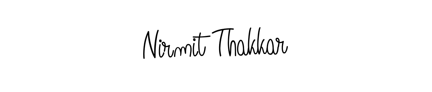 Make a short Nirmit Thakkar signature style. Manage your documents anywhere anytime using Angelique-Rose-font-FFP. Create and add eSignatures, submit forms, share and send files easily. Nirmit Thakkar signature style 5 images and pictures png