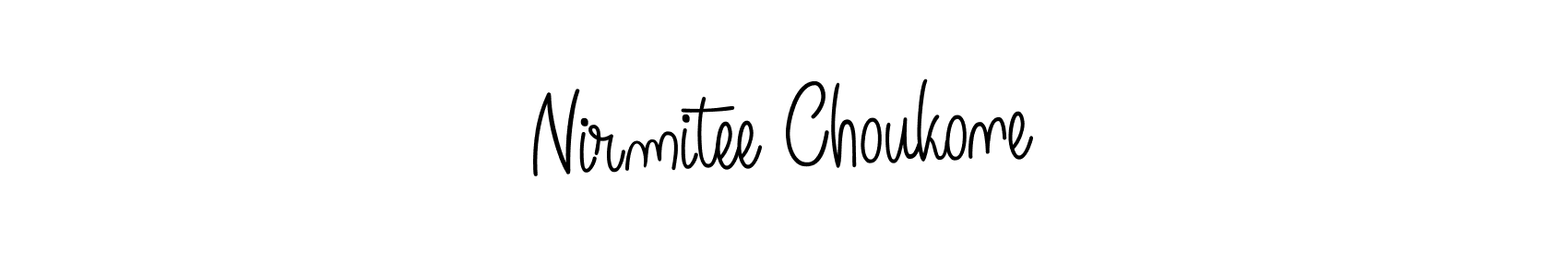 Check out images of Autograph of Nirmitee Choukone name. Actor Nirmitee Choukone Signature Style. Angelique-Rose-font-FFP is a professional sign style online. Nirmitee Choukone signature style 5 images and pictures png
