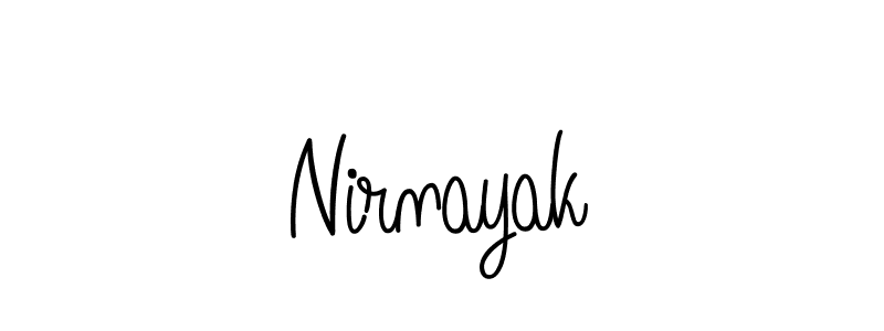 Nirnayak stylish signature style. Best Handwritten Sign (Angelique-Rose-font-FFP) for my name. Handwritten Signature Collection Ideas for my name Nirnayak. Nirnayak signature style 5 images and pictures png