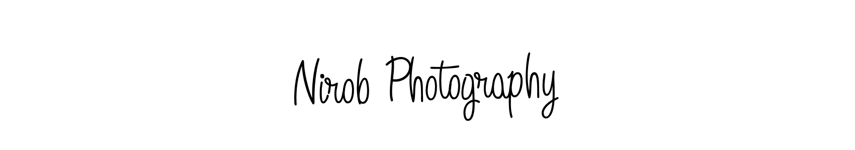 Make a beautiful signature design for name Nirob Photography. With this signature (Angelique-Rose-font-FFP) style, you can create a handwritten signature for free. Nirob Photography signature style 5 images and pictures png