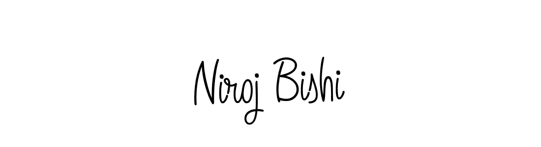 How to Draw Niroj Bishi signature style? Angelique-Rose-font-FFP is a latest design signature styles for name Niroj Bishi. Niroj Bishi signature style 5 images and pictures png