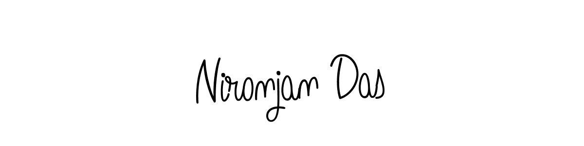 How to make Nironjan Das name signature. Use Angelique-Rose-font-FFP style for creating short signs online. This is the latest handwritten sign. Nironjan Das signature style 5 images and pictures png