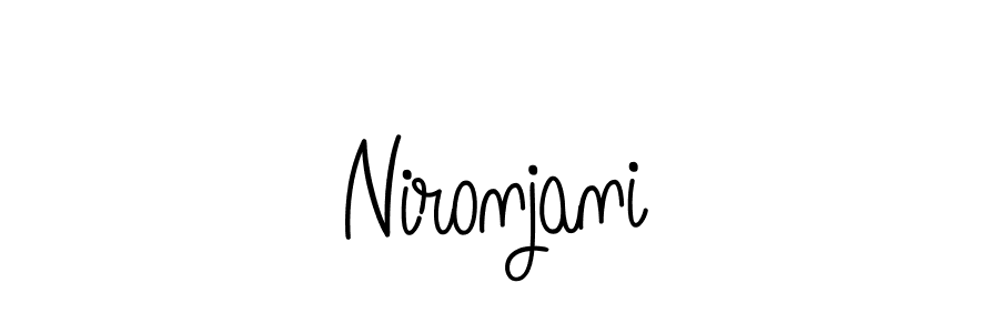 Use a signature maker to create a handwritten signature online. With this signature software, you can design (Angelique-Rose-font-FFP) your own signature for name Nironjani. Nironjani signature style 5 images and pictures png