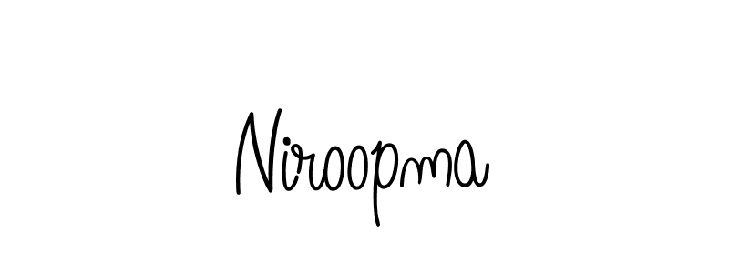 How to make Niroopma signature? Angelique-Rose-font-FFP is a professional autograph style. Create handwritten signature for Niroopma name. Niroopma signature style 5 images and pictures png