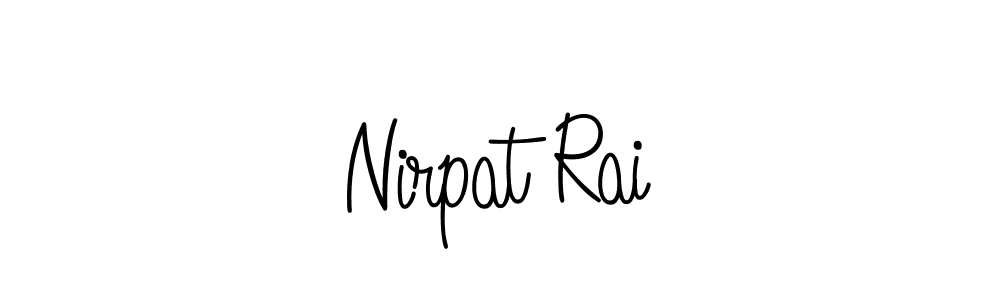 Design your own signature with our free online signature maker. With this signature software, you can create a handwritten (Angelique-Rose-font-FFP) signature for name Nirpat Rai. Nirpat Rai signature style 5 images and pictures png