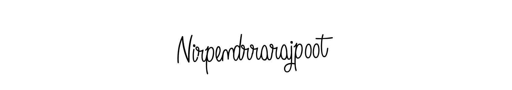 How to make Nirpendrrarajpoot name signature. Use Angelique-Rose-font-FFP style for creating short signs online. This is the latest handwritten sign. Nirpendrrarajpoot signature style 5 images and pictures png