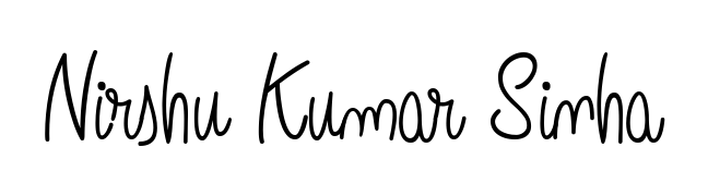 A modern signature idea for name Nirshu Kumar Sinha using Angelique-Rose-font-FFP font. Clean strokes and elegant curves make it stand out instantly. Nirshu Kumar Sinha signature style 5 images and pictures png