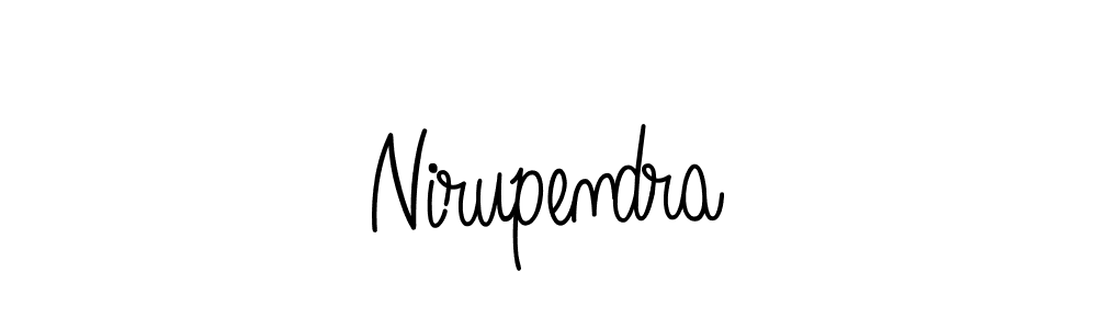 Use a signature maker to create a handwritten signature online. With this signature software, you can design (Angelique-Rose-font-FFP) your own signature for name Nirupendra. Nirupendra signature style 5 images and pictures png