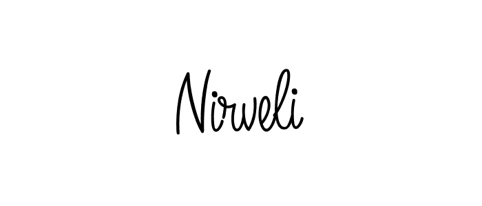 if you are searching for the best signature style for your name Nirveli. so please give up your signature search. here we have designed multiple signature styles  using Angelique-Rose-font-FFP. Nirveli signature style 5 images and pictures png