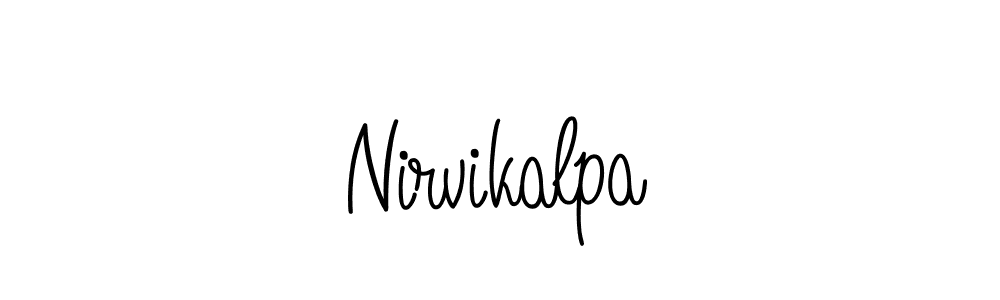 Make a beautiful signature design for name Nirvikalpa. With this signature (Angelique-Rose-font-FFP) style, you can create a handwritten signature for free. Nirvikalpa signature style 5 images and pictures png