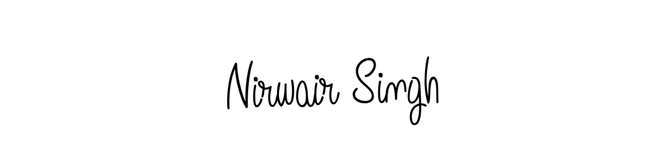 Use a signature maker to create a handwritten signature online. With this signature software, you can design (Angelique-Rose-font-FFP) your own signature for name Nirwair Singh. Nirwair Singh signature style 5 images and pictures png