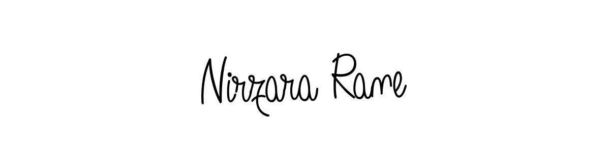 Design your own signature with our free online signature maker. With this signature software, you can create a handwritten (Angelique-Rose-font-FFP) signature for name Nirzara Rane. Nirzara Rane signature style 5 images and pictures png