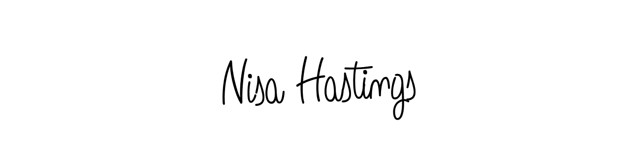 Best and Professional Signature Style for Nisa Hastings. Angelique-Rose-font-FFP Best Signature Style Collection. Nisa Hastings signature style 5 images and pictures png