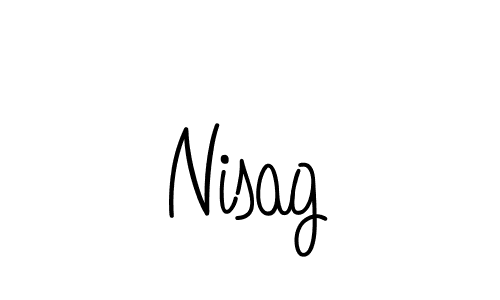 Make a beautiful signature design for name Nisag. Use this online signature maker to create a handwritten signature for free. Nisag signature style 5 images and pictures png