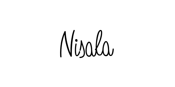 Nisala stylish signature style. Best Handwritten Sign (Angelique-Rose-font-FFP) for my name. Handwritten Signature Collection Ideas for my name Nisala. Nisala signature style 5 images and pictures png