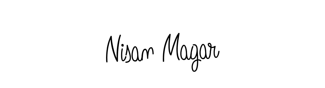 How to Draw Nisan Magar signature style? Angelique-Rose-font-FFP is a latest design signature styles for name Nisan Magar. Nisan Magar signature style 5 images and pictures png