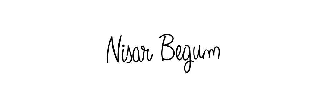 This is the best signature style for the Nisar Begum name. Also you like these signature font (Angelique-Rose-font-FFP). Mix name signature. Nisar Begum signature style 5 images and pictures png
