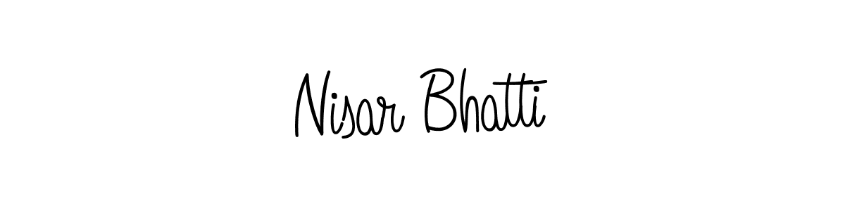 Use a signature maker to create a handwritten signature online. With this signature software, you can design (Angelique-Rose-font-FFP) your own signature for name Nisar Bhatti. Nisar Bhatti signature style 5 images and pictures png