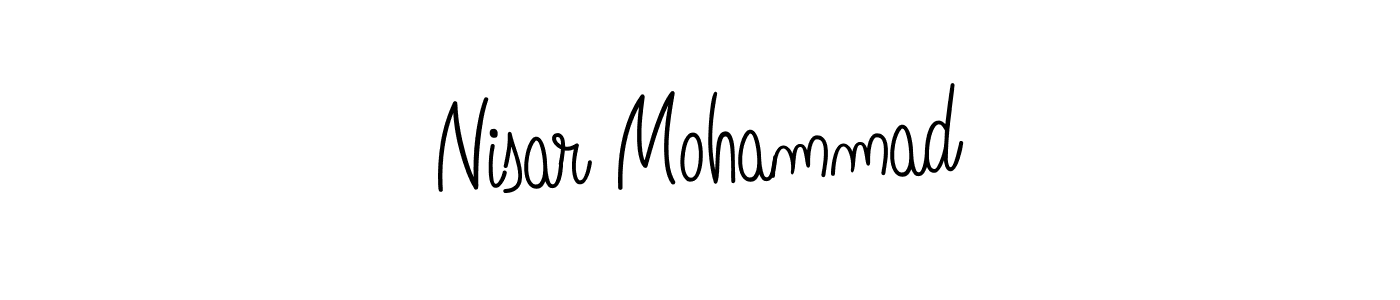 How to Draw Nisar Mohammad signature style? Angelique-Rose-font-FFP is a latest design signature styles for name Nisar Mohammad. Nisar Mohammad signature style 5 images and pictures png