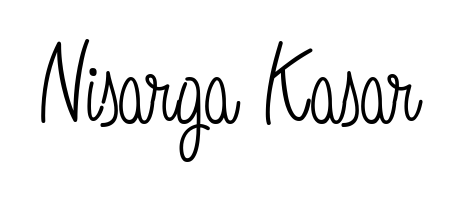 Practice writing Nisarga Kasar with the flow of Angelique-Rose-font-FFP lettering. A fantastic source of inspiration for developing your personal signature style. Nisarga Kasar signature style 5 images and pictures png