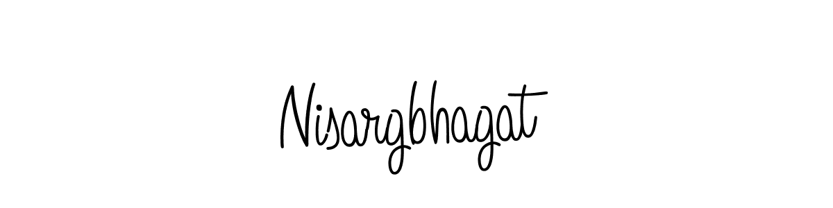 Create a beautiful signature design for name Nisargbhagat. With this signature (Angelique-Rose-font-FFP) fonts, you can make a handwritten signature for free. Nisargbhagat signature style 5 images and pictures png