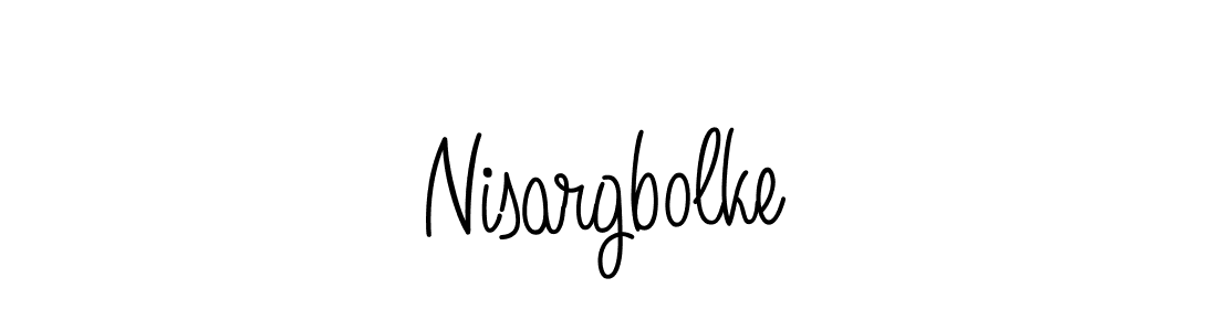 It looks lik you need a new signature style for name Nisargbolke. Design unique handwritten (Angelique-Rose-font-FFP) signature with our free signature maker in just a few clicks. Nisargbolke signature style 5 images and pictures png