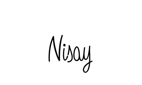 How to make Nisay signature? Angelique-Rose-font-FFP is a professional autograph style. Create handwritten signature for Nisay name. Nisay signature style 5 images and pictures png
