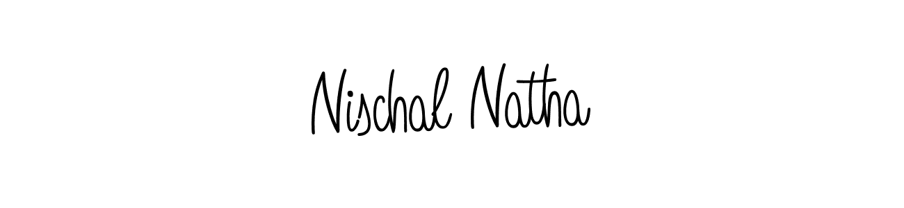 Design your own signature with our free online signature maker. With this signature software, you can create a handwritten (Angelique-Rose-font-FFP) signature for name Nischal Natha. Nischal Natha signature style 5 images and pictures png