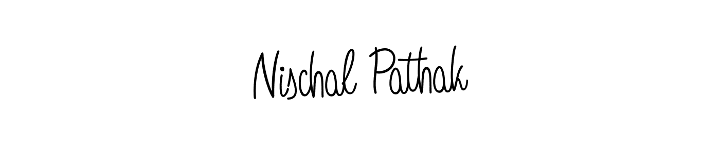 How to Draw Nischal Pathak signature style? Angelique-Rose-font-FFP is a latest design signature styles for name Nischal Pathak. Nischal Pathak signature style 5 images and pictures png