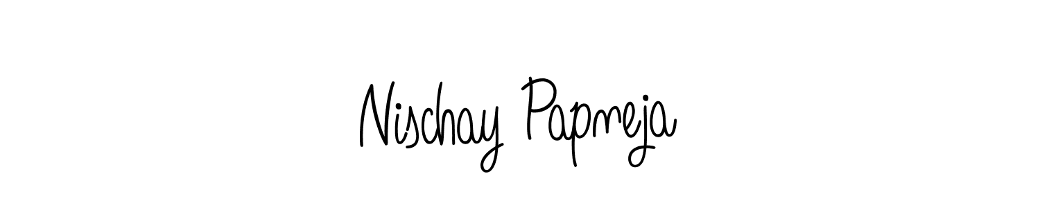 How to make Nischay Papneja signature? Angelique-Rose-font-FFP is a professional autograph style. Create handwritten signature for Nischay Papneja name. Nischay Papneja signature style 5 images and pictures png