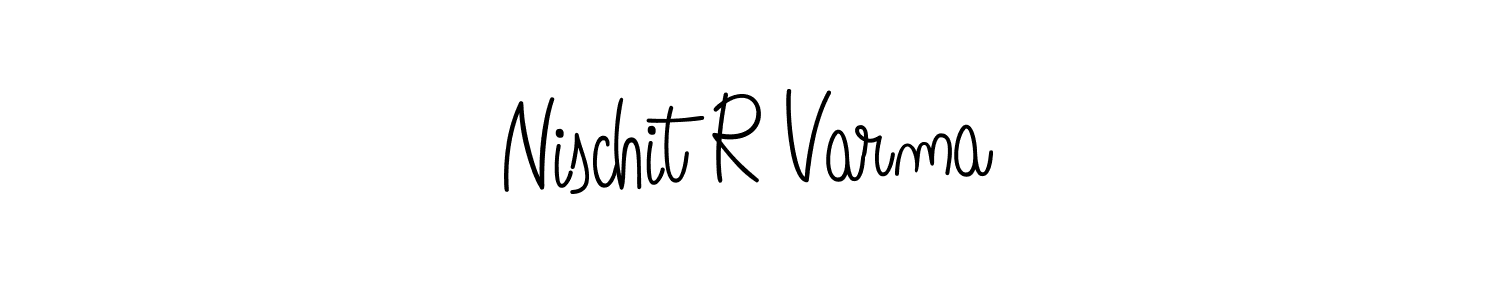 Create a beautiful signature design for name Nischit R Varma. With this signature (Angelique-Rose-font-FFP) fonts, you can make a handwritten signature for free. Nischit R Varma signature style 5 images and pictures png