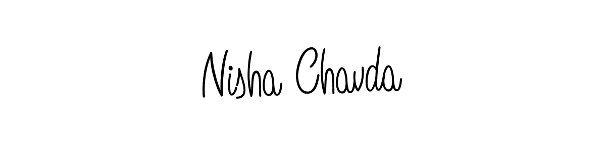 Here are the top 10 professional signature styles for the name Nisha Chavda. These are the best autograph styles you can use for your name. Nisha Chavda signature style 5 images and pictures png