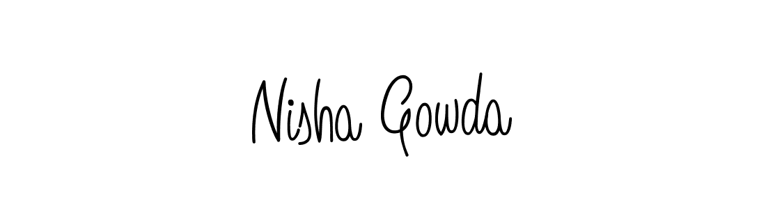 Once you've used our free online signature maker to create your best signature Angelique-Rose-font-FFP style, it's time to enjoy all of the benefits that Nisha Gowda name signing documents. Nisha Gowda signature style 5 images and pictures png