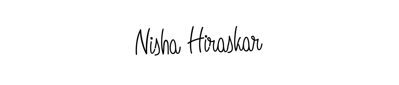 How to make Nisha Hiraskar signature? Angelique-Rose-font-FFP is a professional autograph style. Create handwritten signature for Nisha Hiraskar name. Nisha Hiraskar signature style 5 images and pictures png