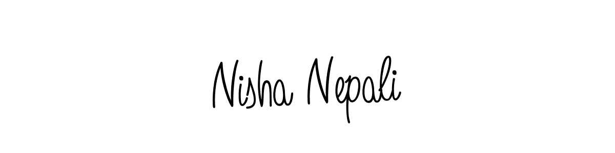 Check out images of Autograph of Nisha Nepali name. Actor Nisha Nepali Signature Style. Angelique-Rose-font-FFP is a professional sign style online. Nisha Nepali signature style 5 images and pictures png