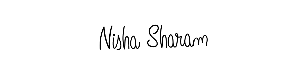 Make a beautiful signature design for name Nisha Sharam. Use this online signature maker to create a handwritten signature for free. Nisha Sharam signature style 5 images and pictures png