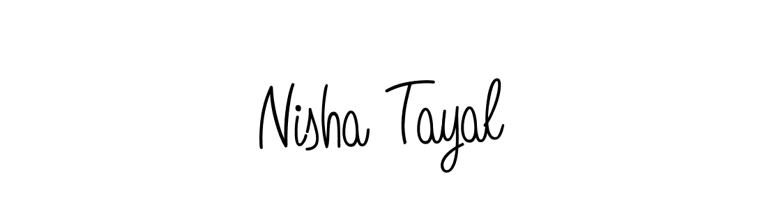 Design your own signature with our free online signature maker. With this signature software, you can create a handwritten (Angelique-Rose-font-FFP) signature for name Nisha Tayal. Nisha Tayal signature style 5 images and pictures png