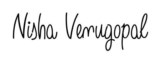 Try this chic Nisha Venugopal handwritten sign style. Using Angelique-Rose-font-FFP font elements, it gives your name a sleek, memorable identity. Nisha Venugopal signature style 5 images and pictures png