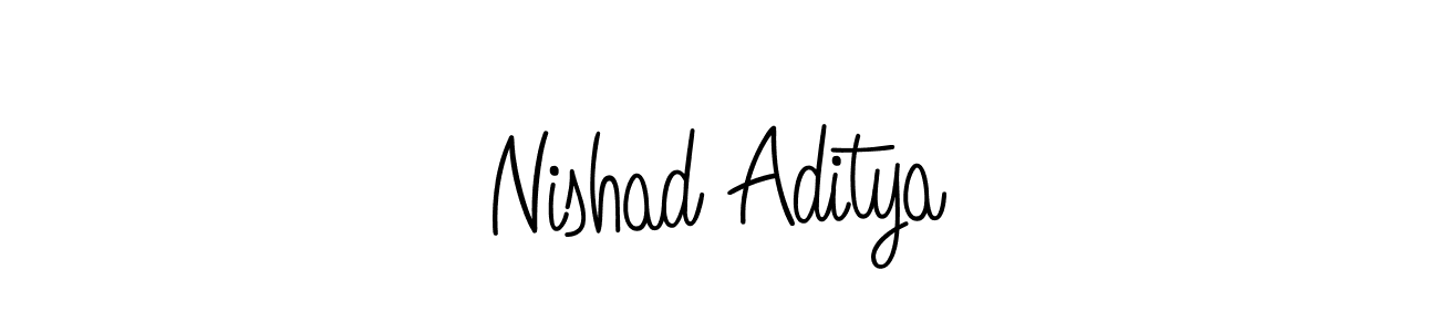 Best and Professional Signature Style for Nishad Aditya. Angelique-Rose-font-FFP Best Signature Style Collection. Nishad Aditya signature style 5 images and pictures png