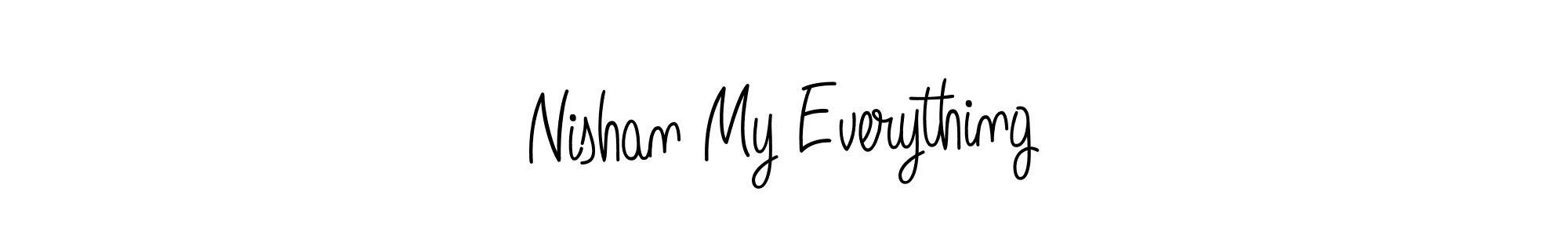 The best way (Angelique-Rose-font-FFP) to make a short signature is to pick only two or three words in your name. The name Nishan My Everything include a total of six letters. For converting this name. Nishan My Everything signature style 5 images and pictures png
