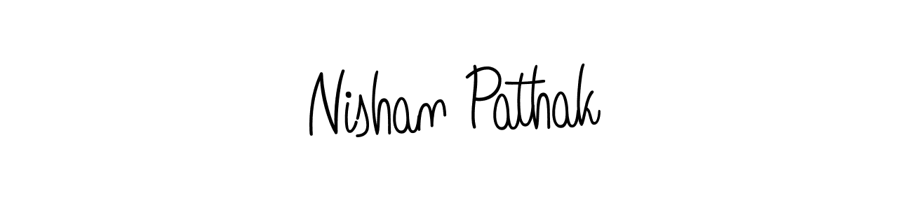 Create a beautiful signature design for name Nishan Pathak. With this signature (Angelique-Rose-font-FFP) fonts, you can make a handwritten signature for free. Nishan Pathak signature style 5 images and pictures png