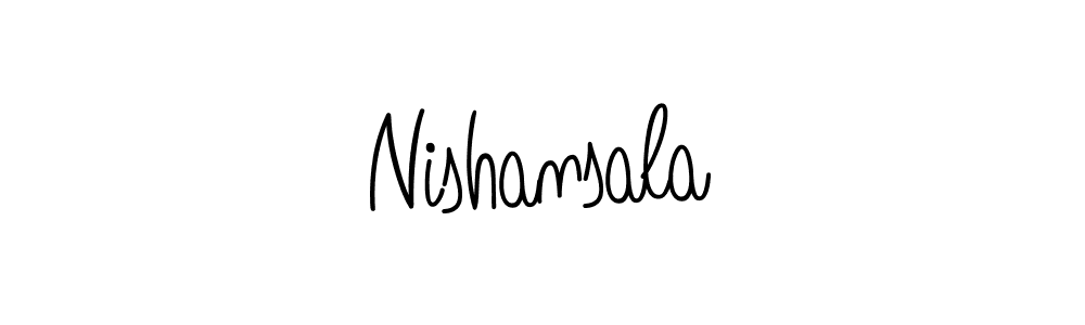 Create a beautiful signature design for name Nishansala. With this signature (Angelique-Rose-font-FFP) fonts, you can make a handwritten signature for free. Nishansala signature style 5 images and pictures png