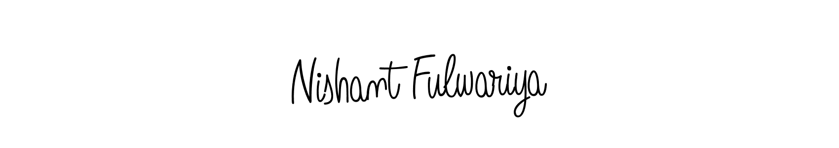 Angelique-Rose-font-FFP is a professional signature style that is perfect for those who want to add a touch of class to their signature. It is also a great choice for those who want to make their signature more unique. Get Nishant Fulwariya name to fancy signature for free. Nishant Fulwariya signature style 5 images and pictures png