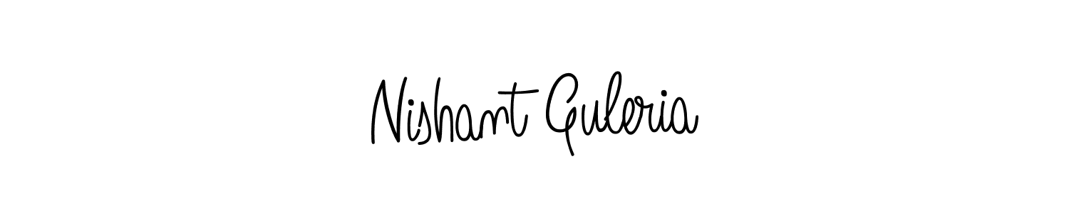 Make a beautiful signature design for name Nishant Guleria. With this signature (Angelique-Rose-font-FFP) style, you can create a handwritten signature for free. Nishant Guleria signature style 5 images and pictures png