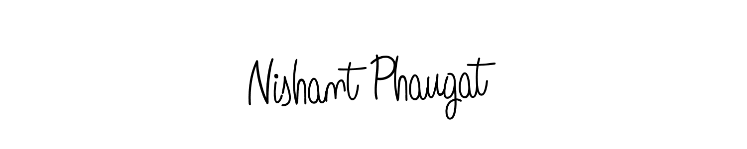 The best way (Angelique-Rose-font-FFP) to make a short signature is to pick only two or three words in your name. The name Nishant Phaugat include a total of six letters. For converting this name. Nishant Phaugat signature style 5 images and pictures png