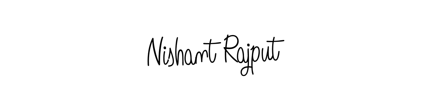 Use a signature maker to create a handwritten signature online. With this signature software, you can design (Angelique-Rose-font-FFP) your own signature for name Nishant Rajput. Nishant Rajput signature style 5 images and pictures png