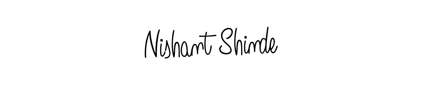 How to make Nishant Shinde name signature. Use Angelique-Rose-font-FFP style for creating short signs online. This is the latest handwritten sign. Nishant Shinde signature style 5 images and pictures png