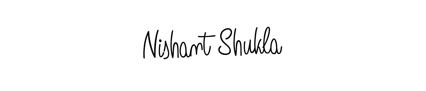 Create a beautiful signature design for name Nishant Shukla. With this signature (Angelique-Rose-font-FFP) fonts, you can make a handwritten signature for free. Nishant Shukla signature style 5 images and pictures png