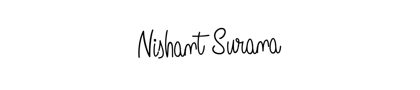 Also we have Nishant Surana name is the best signature style. Create professional handwritten signature collection using Angelique-Rose-font-FFP autograph style. Nishant Surana signature style 5 images and pictures png